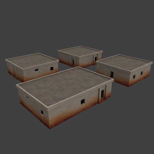 uglyklotzhouses low poly preview image 1